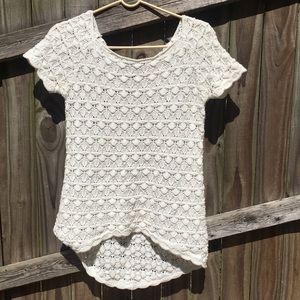 Zara knit high low top size medium